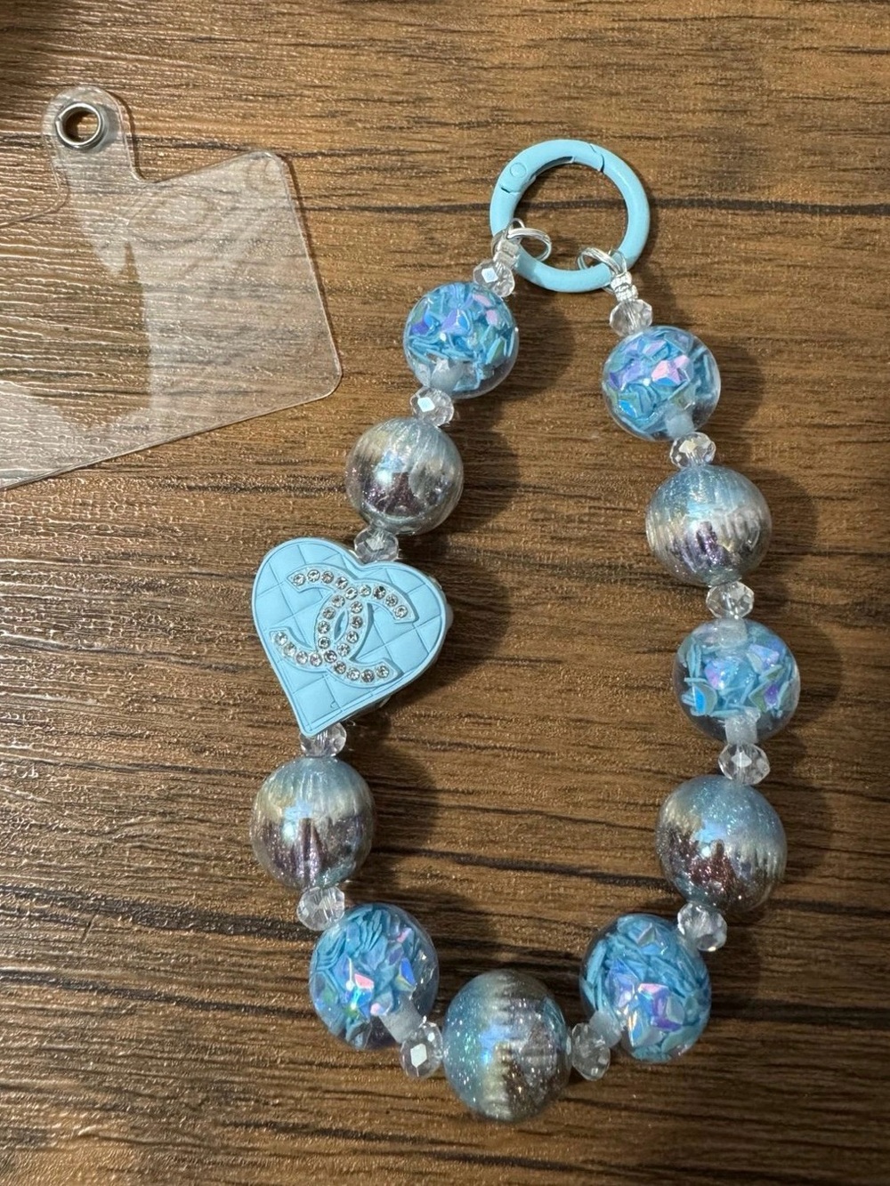 Fancy Blue Phone/Key/Bag Chain #P914 - Picture 8 of 8
